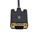 StarTech.com Adaptateur USB vers Série de 3m - COM Rétention, Câble Adaptateur/Convertisseur USB RS232, Vis/Écrous Interchangeables, USB-A vers DB9 RS232, FTDI IC, Protection ESD, Windows/macOS/Linux