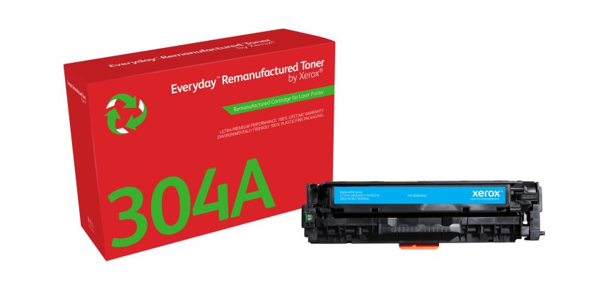 Toner rigenerato Everyday™ di Xerox Ciano compatibile con HP 304A (CC531A), Capacità standard