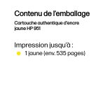 HP Cartouche authentique d'encre jaune 951