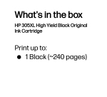 HP 305XL High Yield Black Original Ink Cartridge