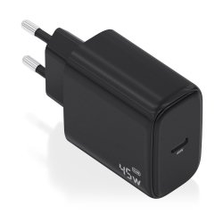 AISENS Cargador GaN 45W, 1xUSB-C PD3.0, Negro