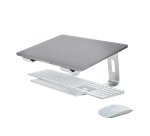 StarTech.com Supporto per PC Portatile da Scrivania in Alluminio/Argento supporta fino a 5 kg, Rialzo Ergonomico per Laptop, Supporto Portatile per Notebook Macbook Air/Pro, Dell XPS, Lenovo