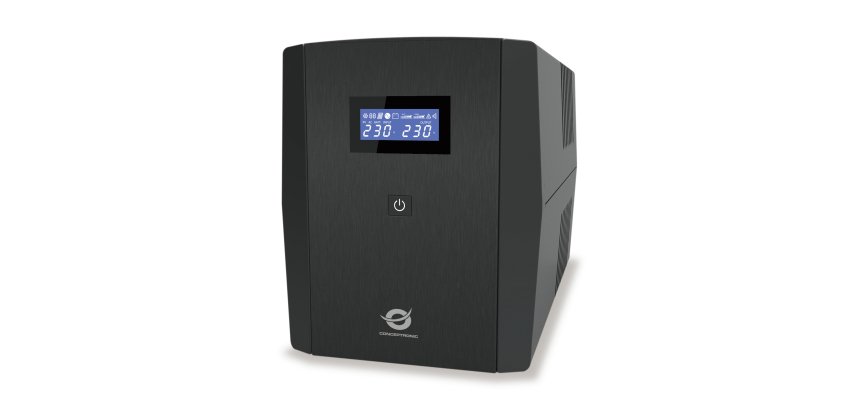 Conceptronic ZEUS 1200VA 720W UPS, IEC + schuko socket