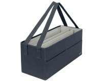 Sac de rangement Desk Sharing, en tissu, gris velours