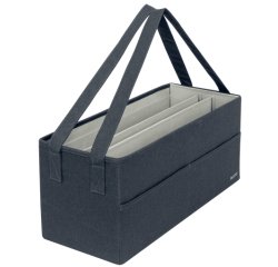 Sac de rangement Desk Sharing, en tissu, gris velours