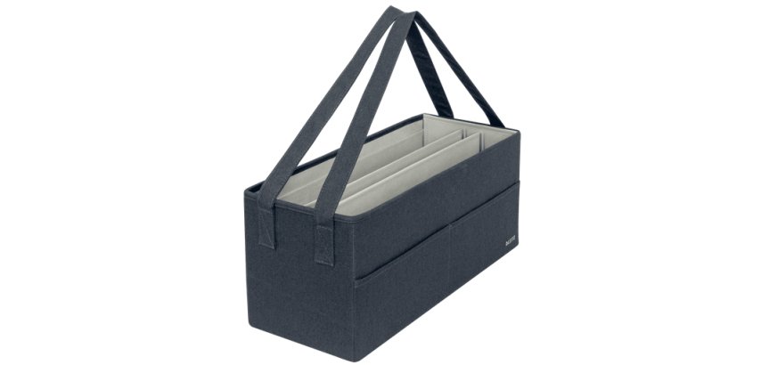 Sac de rangement Desk Sharing, en tissu, gris velours