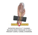 Fellowes Mouse Mat Wrist Support - Health-V Mouse Pad with Antibacterial Protection - Ergonomic Mouse Mat for Computer, Laptop, Home Office Use - Black