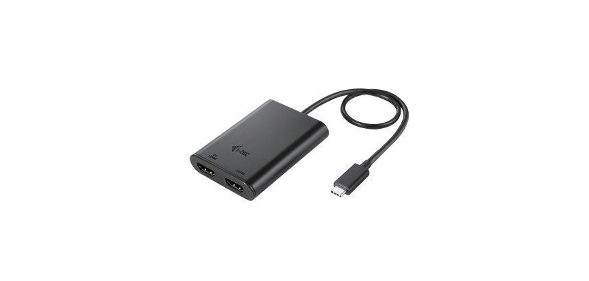i-tec USB-C Dual 4K/60Hz (single 8K/30Hz) HDMI Video Adapter