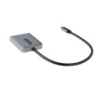 StarTech.com Adaptador USB-C a HDMI Doble - Hub MST USB Tipo C - Divisor Extensor de Monitor HDMI 4K 60Hz para Portátil - HDR - con Cable Incorporado Extra Largo - Solamente para Windows