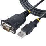 StarTech.com Cable de 1m USB a Serie, Conversor DB9 Macho RS232 a USB, Prolific, Adaptador USB a Serial para PLC/Impresora/Escáner, Adaptador USB a puerto COM, Windows/Mac