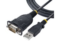 StarTech.com Cable de 1m USB a Serie, Conversor DB9 Macho RS232 a USB, Prolific, Adaptador USB a Serial para PLC/Impresora/Escáner, Adaptador USB a puerto COM, Windows/Mac