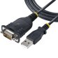 StarTech.com Cable de 1m USB a Serie, Conversor DB9 Macho RS232 a USB, Prolific, Adaptador USB a Serial para PLC/Impresora/Escáner, Adaptador USB a puerto COM, Windows/Mac