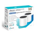 TP-Link DECO X55 (2-Pack) Doble banda (2,4 GHz / 5 GHz) Wi-Fi 6 (802.11ax) Blanco 3 Interno