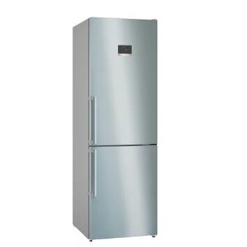 BOSCH Réfrigérateur congélateur bas KGN367ICT, Série 4,186 x 60 cm, Inox, No Frost