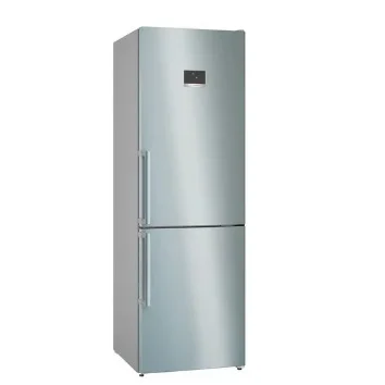 Petit réfrigérateur inox à poser porte vitré 145 L