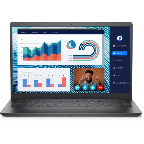 DELL Vostro 3420 Intel® Core™ i7 i7-1255U Portátil 35,6 cm (14") Full HD 16 GB DDR4-SDRAM 512 GB SSD Wi-Fi 5 (802.11ac) Windows 11 Pro Negro