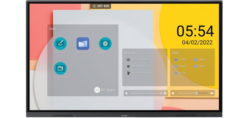 Sharp PN-L652B 165,1 cm (65") 3840 x 2160 pixels LCD Noir