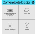 Teclado hp 355 multidispositivo bluetooth inalambrico color negro