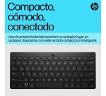 Teclado hp 355 multidispositivo bluetooth inalambrico color negro