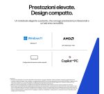 HP ZBook 8 G1ak Wolf Pro Security Edition Copilot+ PC AMD Ryzen AI 7 PRO 350 Workstation mobile 35,6 cm (14") WUXGA 32 GB DDR5-SDRAM 1 TB SSD Wi-Fi 7 (802.11be) Windows 11 Pro AI Workstation, AI PC Argento