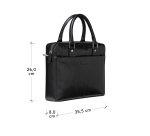 dbramante1928 Rosenborg 35.6 cm (14") Black Briefcase