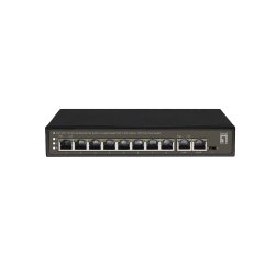 LevelOne FGP-1031 network switch Unmanaged Gigabit Ethernet (10/100/1000) Power over Ethernet (PoE) Black