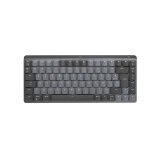 Logitech MX Mini Mechanical clavier Bureau RF sans fil + Bluetooth AZERTY Français Graphite, Gris