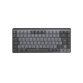 Logitech MX Mini Mechanical clavier Bureau RF sans fil + Bluetooth AZERTY Français Graphite, Gris