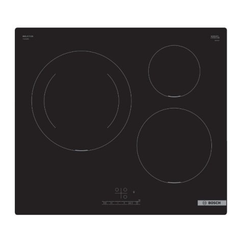 BOSCH Plaque induction PUJ611BB5E Série 4 3 foyers