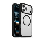 OtterBox React MagSafe Series para Apple iPhone 17 Pro Max, negro Crystal, transparente/negro