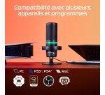 HyperX DuoCast - microphone USB (noir) - Éclairage RGB
