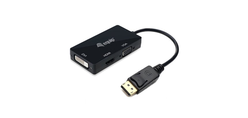 Equip DisplayPort to VGA / HDMI / DVI Adapter