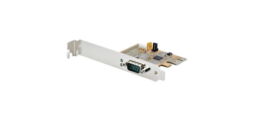 StarTech.com PCI Express Serial Card, PCIe to RS232 (DB9) Serial Interface Card, PC Serial Card w/ 16C1050 UART, Standard or Low Profile Brackets, COM Retention, Windows & Linux
