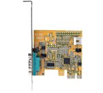 StarTech.com PCI Express Serial Card, PCIe to RS232 (DB9) Serial Interface Card, PC Serial Card w/ 16C1050 UART, Standard or Low Profile Brackets, COM Retention, Windows & Linux