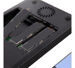 StarTech.com Boîtier SSD M.2 NVMe Thunderbolt 3 à 4 Baies - Boîtier Disque Dur Externe 1 DisplayPort vidéo et 2 Ports TB3 Downstream - Boîtier pour Disque Dur - Boîtier SSD Externe, 40Gbps, Alimentation 72W