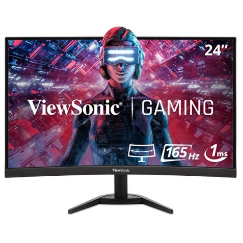 Viewsonic VX Series VX2418C pantalla para PC 61 cm (24") 1920 x 1080 Pixeles LCD Negro