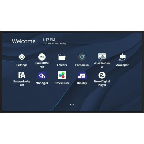 Viewsonic CDE9830 Écran d'affichage dynamique 2,49 m (98") Wifi 500 cd/m² 4K Ultra HD Noir Intégré dans le processeur Android 11