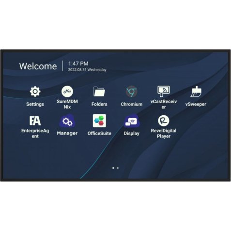 Viewsonic CDE9830 affichage de messages 2,49 m (98") Wifi 500 cd/m² 4K Ultra HD Noir Écran tactile Intégré dans le processeur Android 11