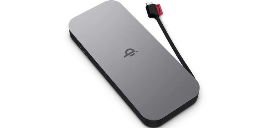 Lenovo 40ALLG1WWW banque d'alimentation électrique Lithium-Ion (Li-Ion) 10000 mAh Recharge sans fil Noir