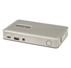 StarTech.com USB C Dock - USB-C to DisplayPort 4K 30Hz or VGA - 65W USB Power Delivery Charging - 4-Port USB 3.1 Gen 1 Hub - Universal USB-C Laptop Docking Station w/ Ethernet