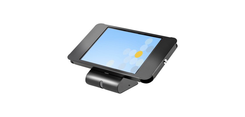 StarTech.com Soporte Seguro para Tablet - Base Universal Antirrobo para Tablets de hasta 10,5" - con Cerradura y Compatible con K-Slot - de Montaje en Escritorio, Pared o VESA - para POS