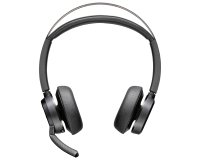 Poly Auriculares Voyager Focus 2 USB-C-C + adaptador USB-C/A + base de carga