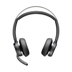 Poly Auriculares Voyager Focus 2 USB-C-C + adaptador USB-C/A + base de carga