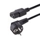 StarTech.com Cable de 1m (3 pies) de Alimentación para Ordenador, 18AWG, UE Schuko a C13, 250V 10A, Cable de Corriente, Cable de Fuente de Alimentación para Ordenador