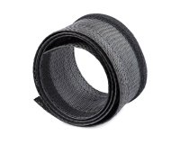 StarTech.com Manga de 3m de Gestión de Cableado, Conducto Pasacables Flexible de Cortar, 3cm de Dia. Manga Ocultacables de Poliéster para Administración de Cables, Negro