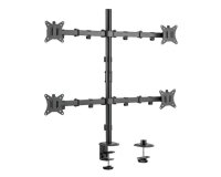 Equip Soporte de escritorio articulado para monitor cuádruple de 17"-32