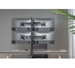 Equip Staffa di montaggio da scrivania per monitor quadrupli articolati da 17” a 32”