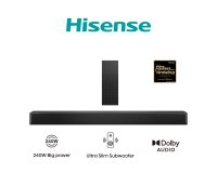 Hisense HS2100 altavoz soundbar Negro 2.1 canales 240 W