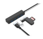 Conceptronic C4PUSB3 hub de interfaz USB 3.2 Gen 1 (3.1 Gen 1) Type-A 5000 Mbit/s Negro