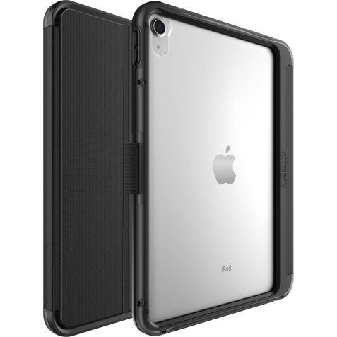 OtterBox Funda Symmetry Folio para iPad 10th gen, A prueba de Caídas y Golpes, con Tapa Folio, Testeada con los Estándares Militares, Negro